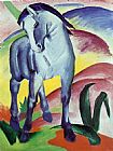 Franz Marc Famous Paintings - Blue Horse